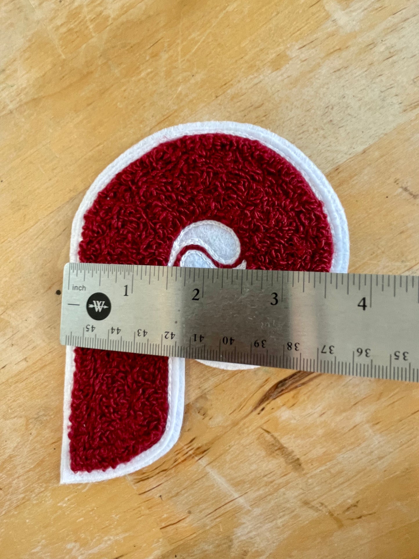 Retro Philadelphia Phillies P chenille embroidered patch