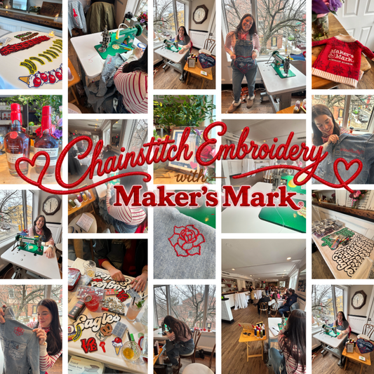 Denim, Dames & Chainstitch Embroidery with Maker's Mark in Philadelphia