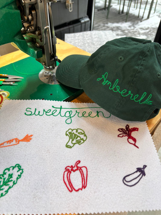 Live Chainstitch Embroidery with Sweetgreen!