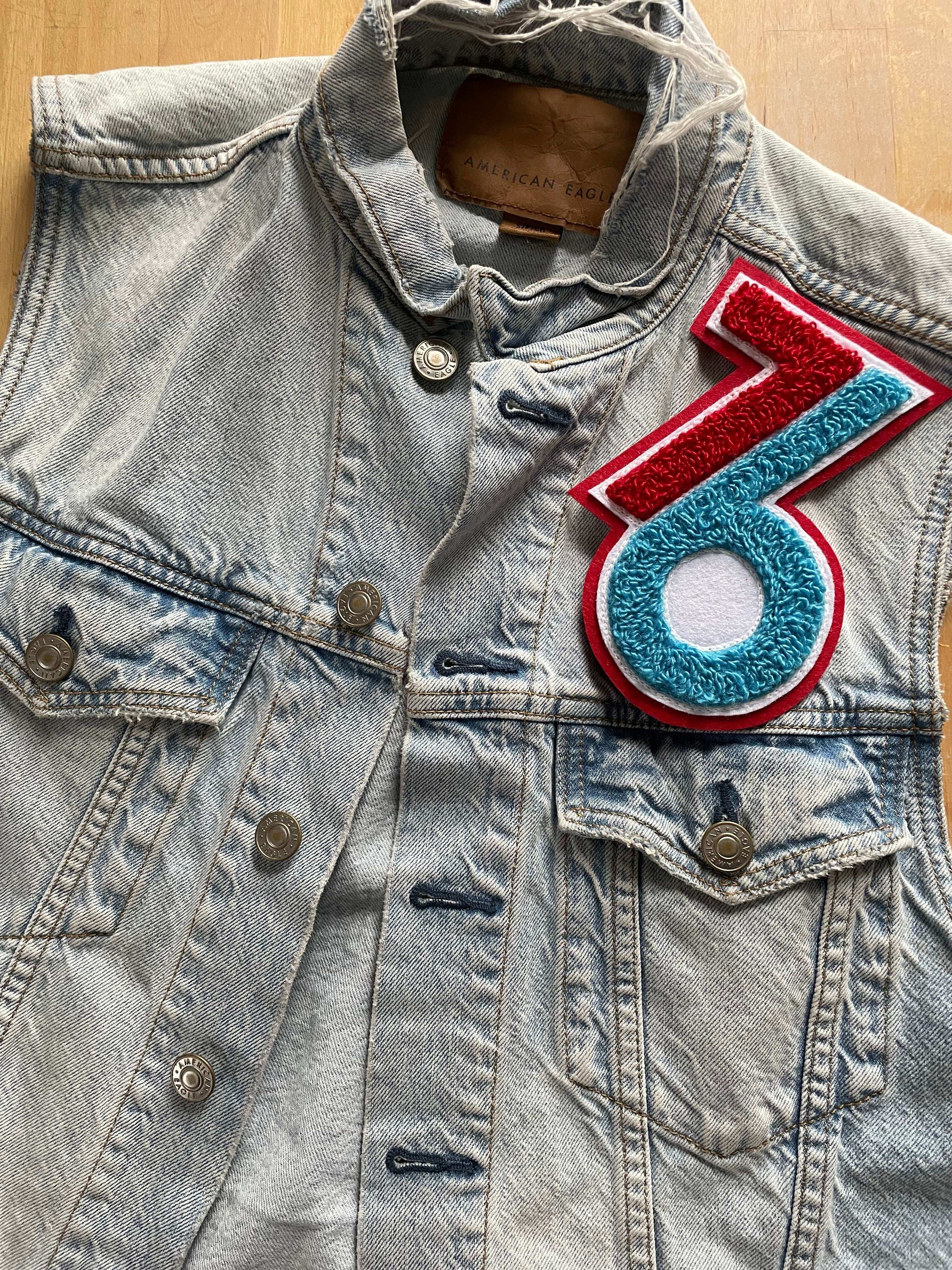 Handmade Handcranked Chainstitch Embroidered 76ers Sixers Chenille Vintage Philly Sports Patch