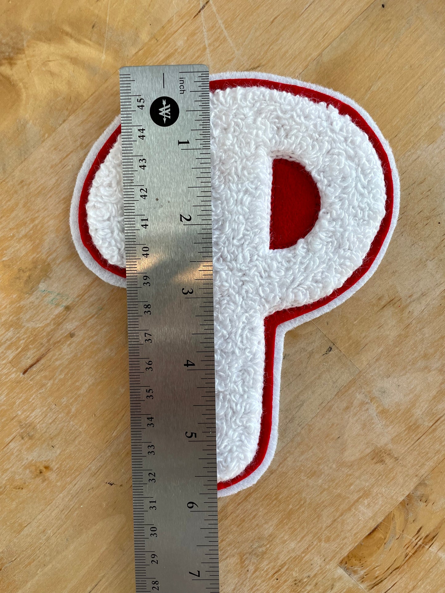 Classic Philadelphia Phillies P chenille embroidered patch