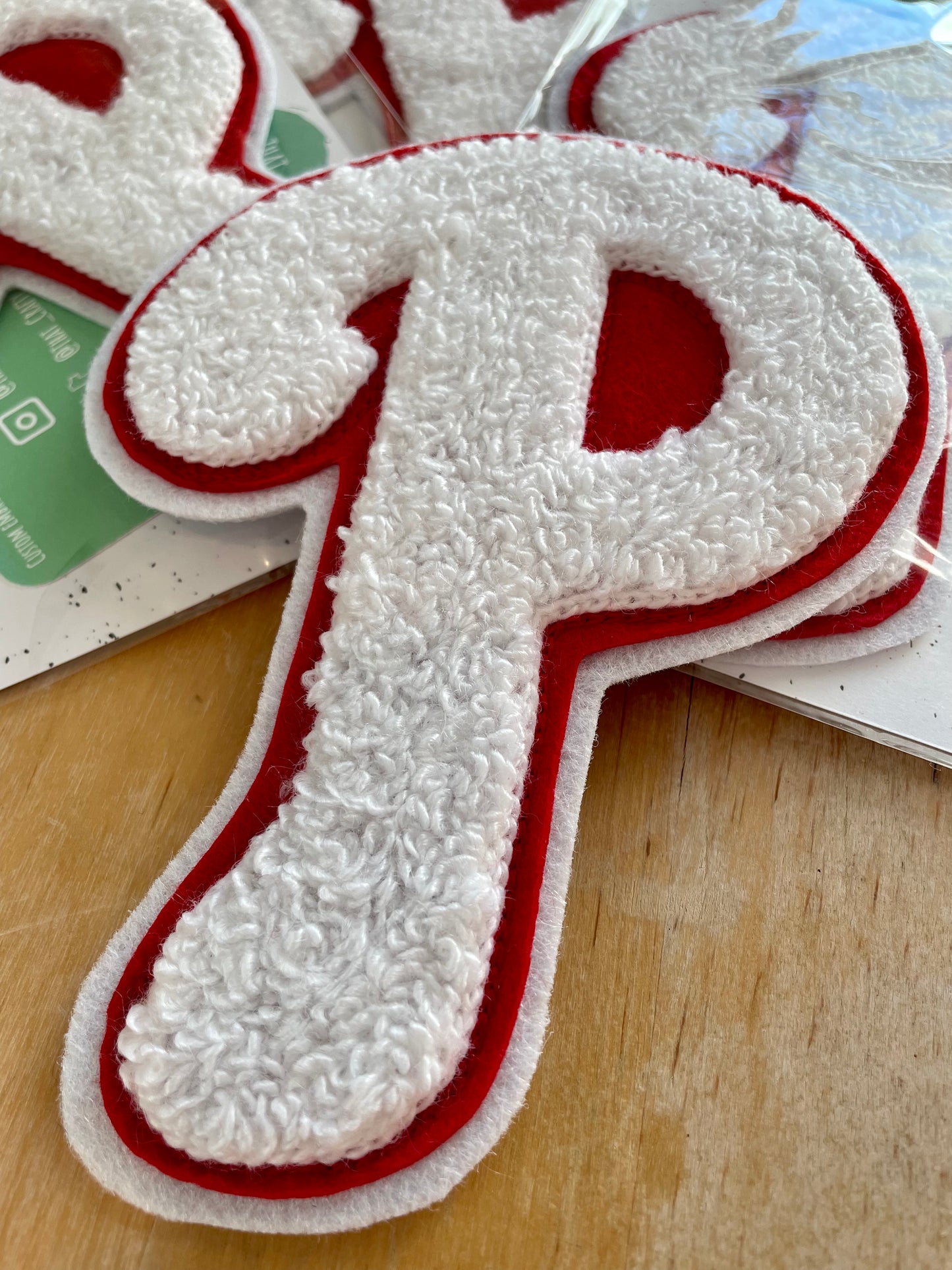 Classic Philadelphia Phillies P chenille embroidered patch