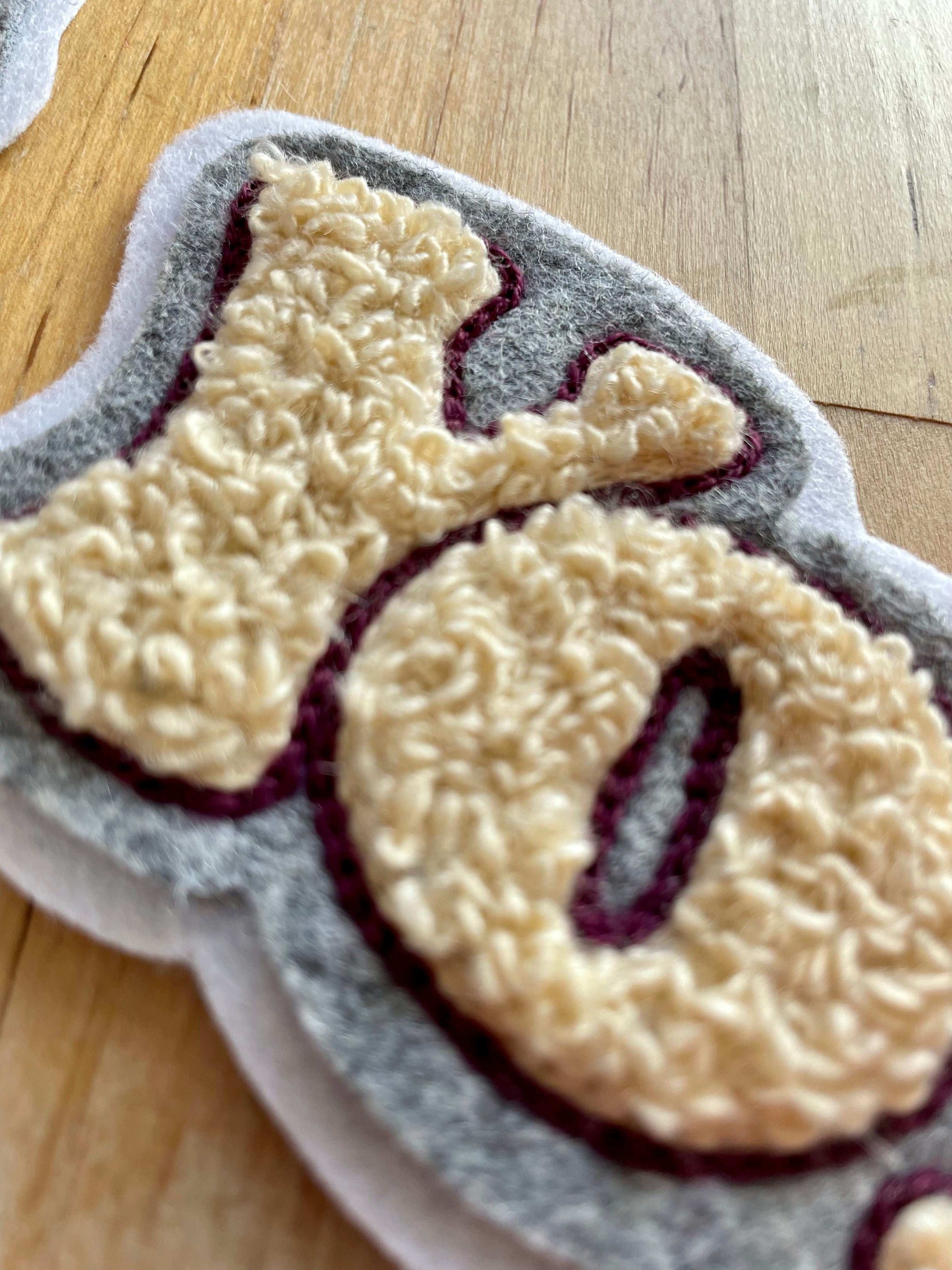 Handmade Handcranked Chainstitch Embroidered YO! Philly Chenille Vintage Patch