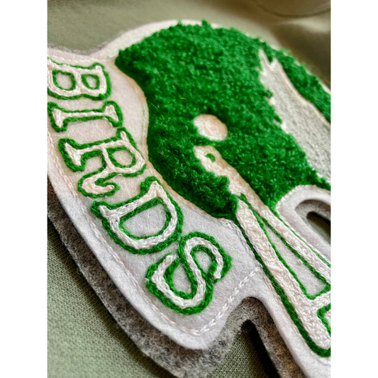 Philadelphia Eagles Go Birds Philly sprots Chenille football helment patch kelly green.